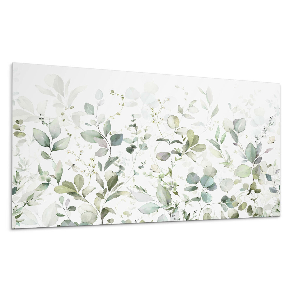 Pvc panel na stenu Jemné listy v kompozícii