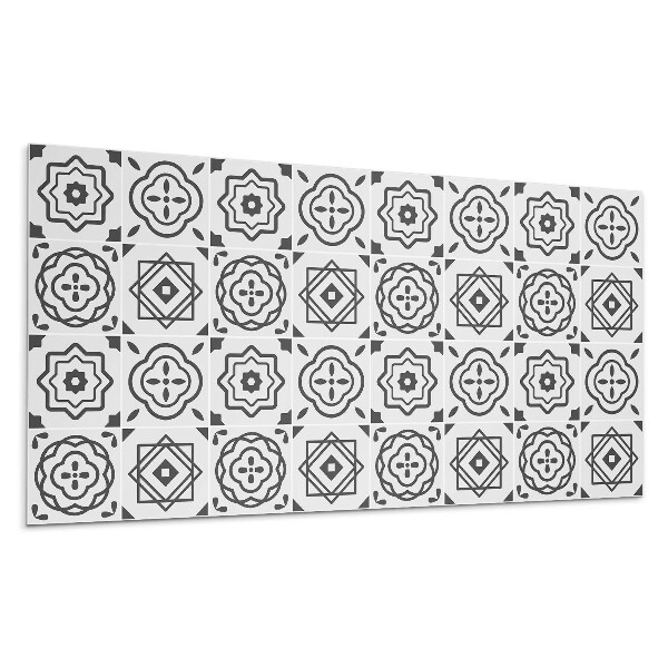 Pvc panel na stenu Geometrické vzory v štvorcoch