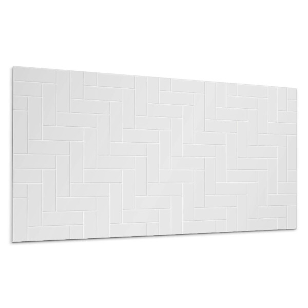 Panel na stenu Vzor rybej kosti v tehlovej farbe