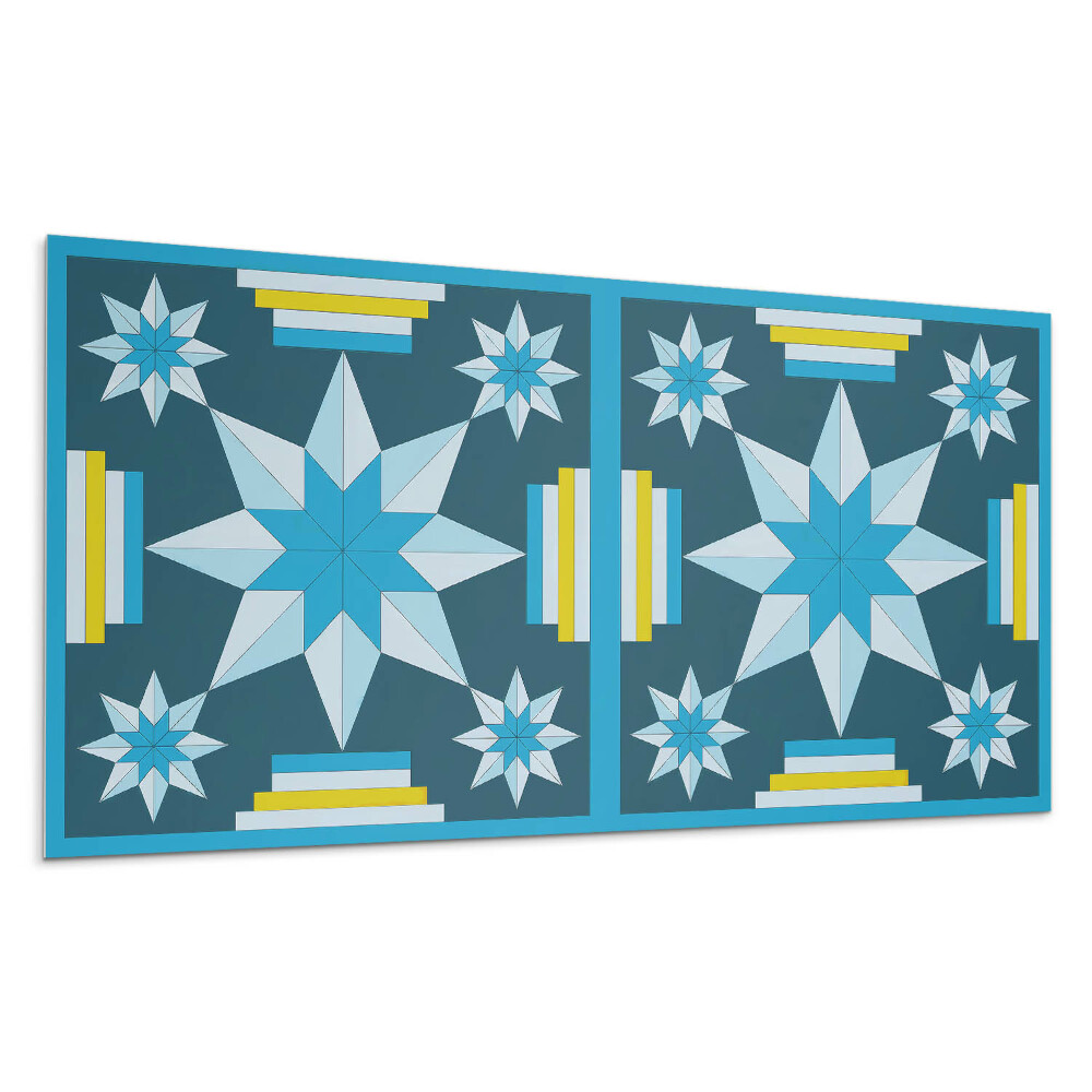Stenový panel Geometrické hviezdy v aranžmáne