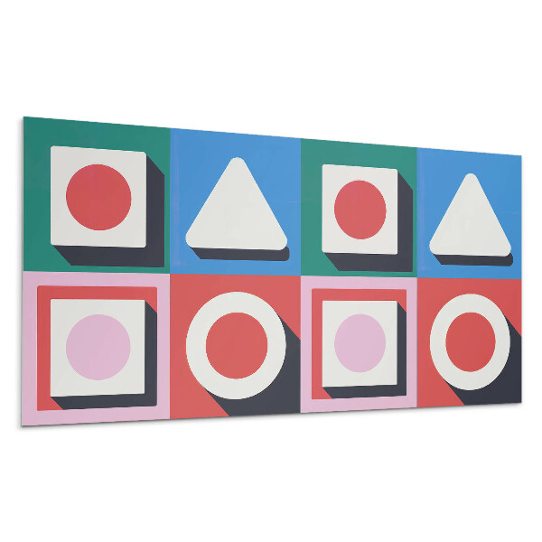 Panel na stenu Geometria s tieňmi