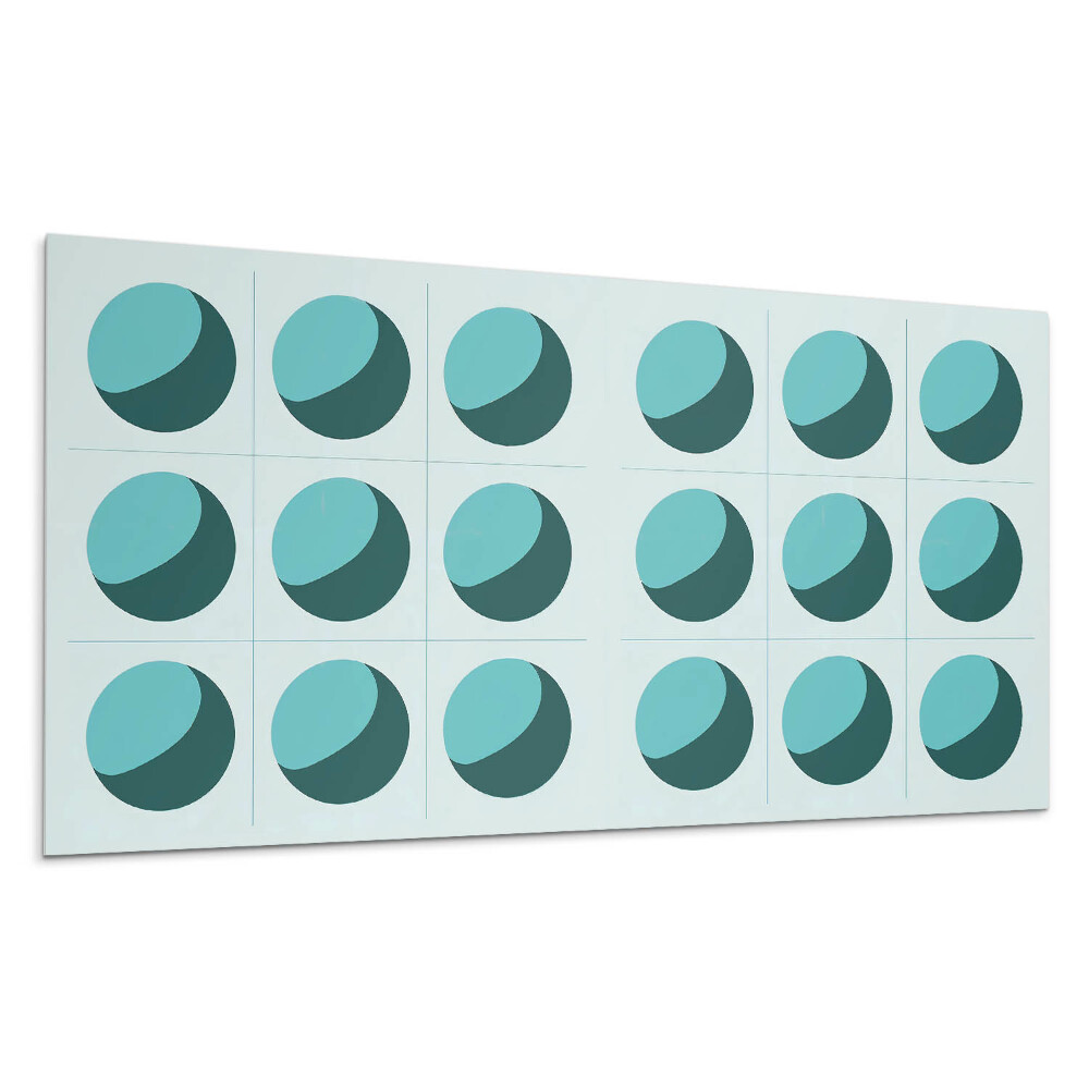 Stenový panel Geometrické gule v mriežke