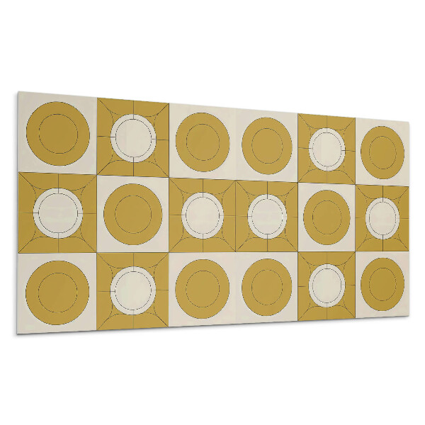 Stenový panel Geometrický vzor s kruhmi