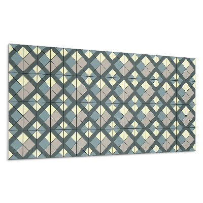 Pvc panel na stenu Geometrický kockovaný vzor