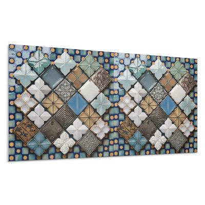 Stenový panel Vzory keramických dlaždíc