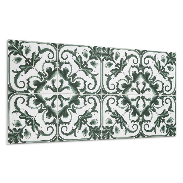 Pvc panel na stenu Rastlinný vzor v štvorcoch