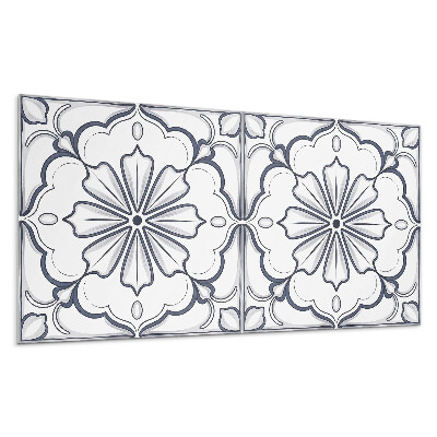 Obkladový panel na stenu Kvetinový vzor na dlaždici