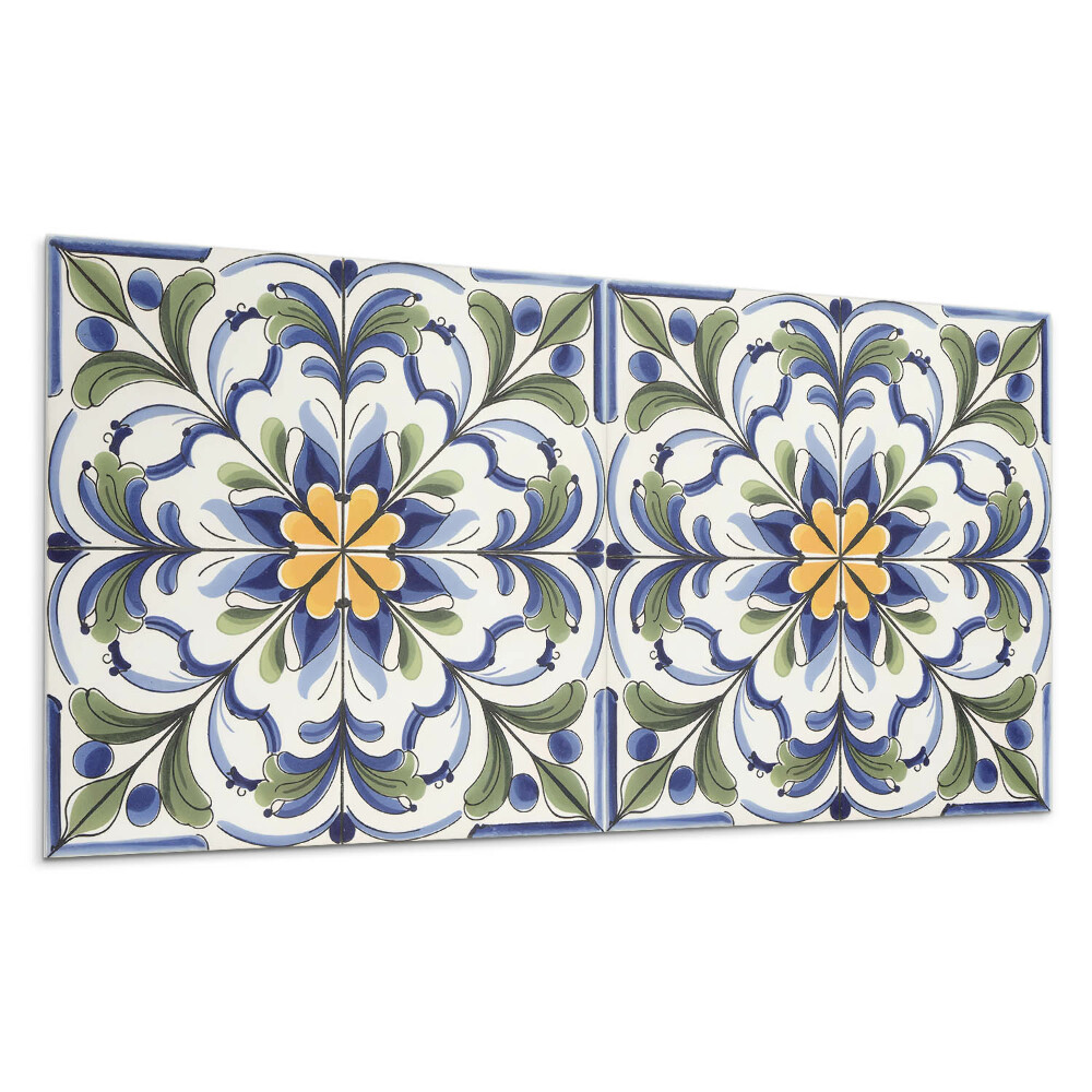 Pvc panel na stenu Keramický kvetinový vzor