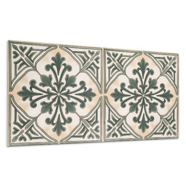 Pvc panel na stenu Rastlinný vzor v štvorci