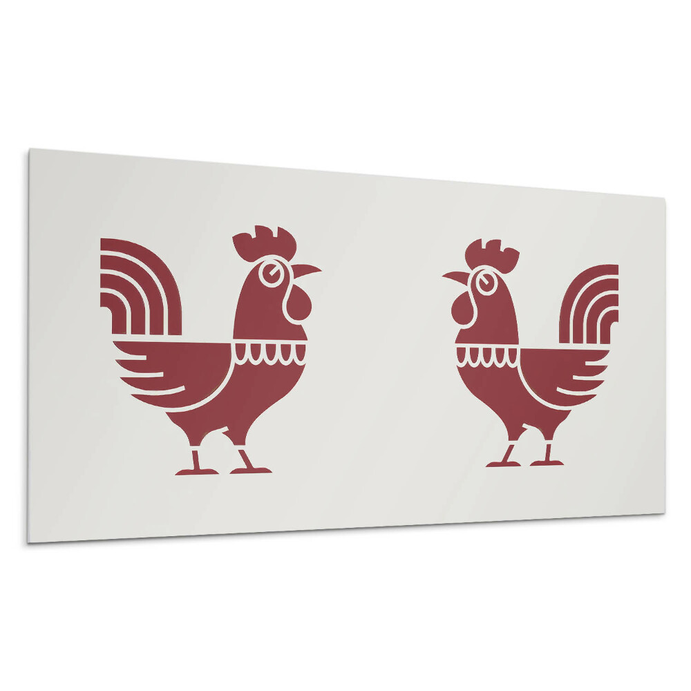 Obkladový panel na stenu Štylizovaný kohút v grafike