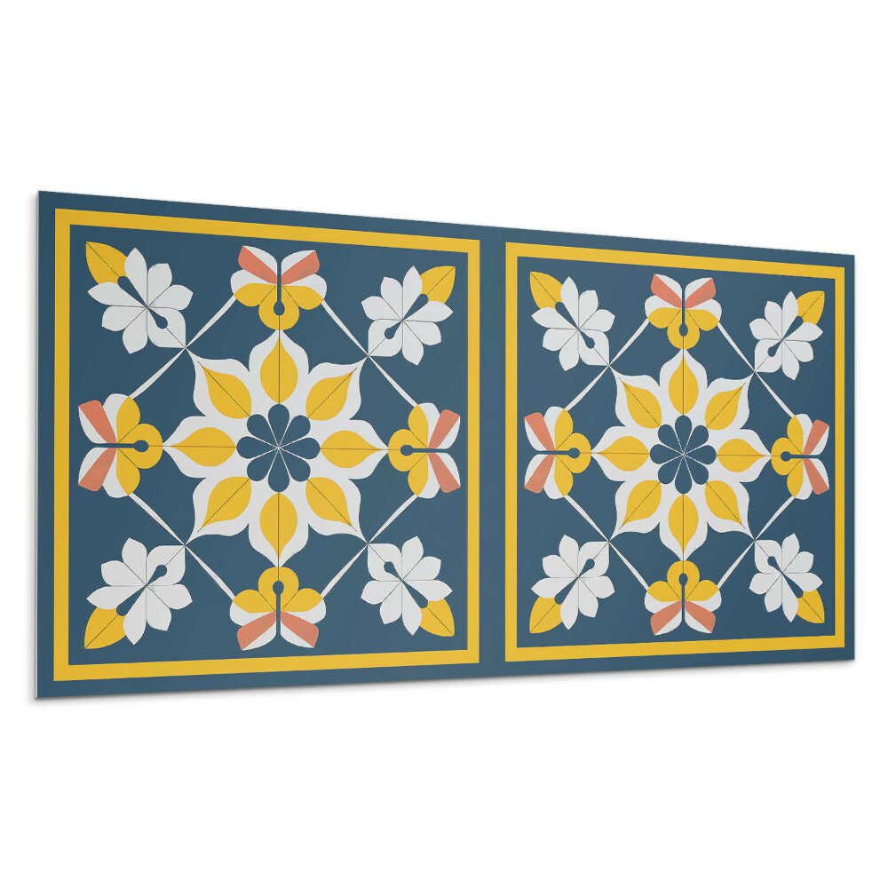 Stenový panel Kvetinový vzor v symetrii