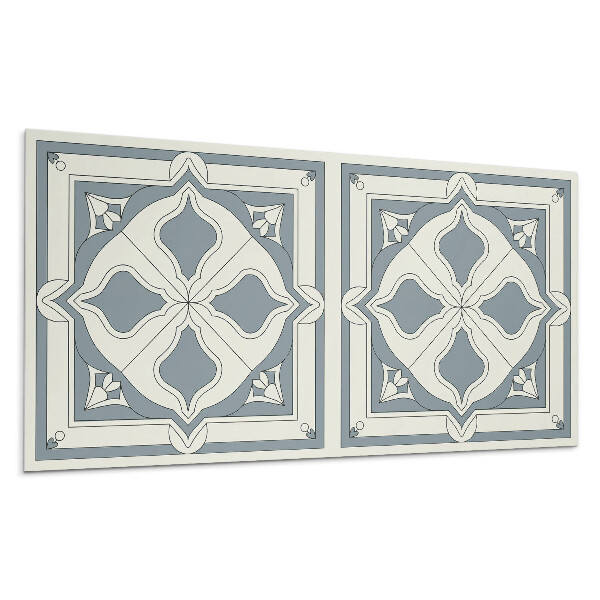 Panel na stenu Kvetinový vzor na dlaždiciach