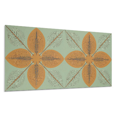 Panel na stenu Listy v symetrickom vzore