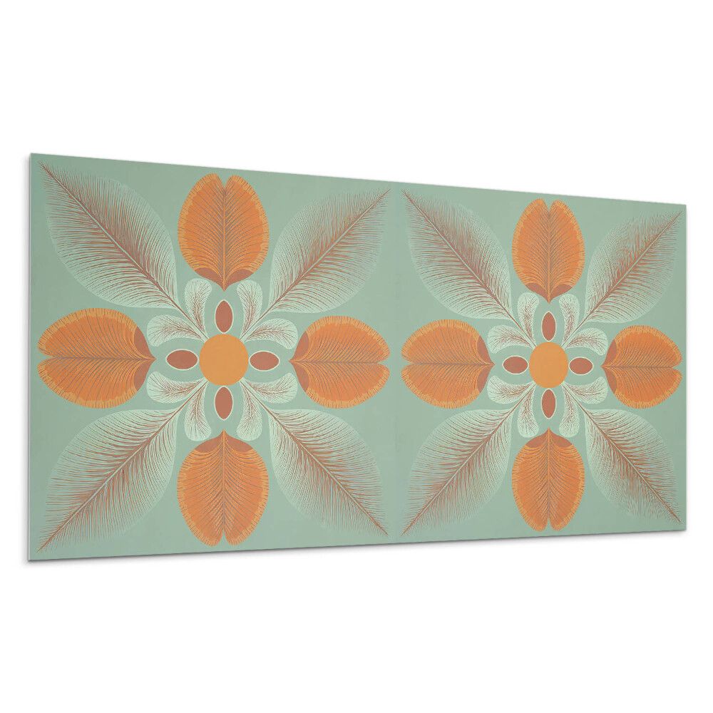 Stenový panel Kvetinový vzor s listami