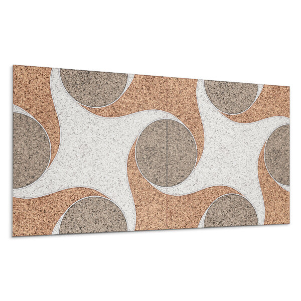 Pvc panel na stenu Vzor s kruhmi a vlnami