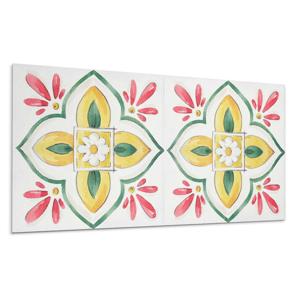 Panel na stenu Kvetinový vzor v ráme