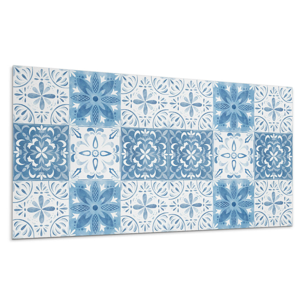 Obkladový panel na stenu Kvetinový vzor v dlaždiciach