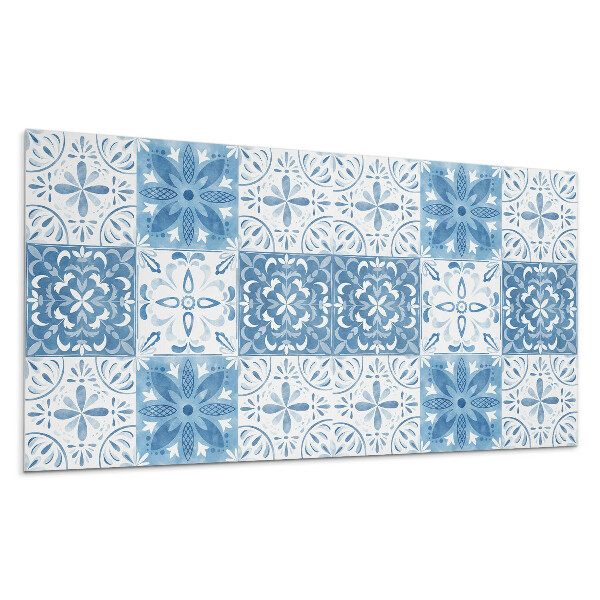 Obkladový panel na stenu Kvetinový vzor v dlaždiciach