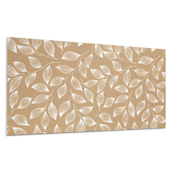 Stenový panel Listy na textúrovanom pozadí