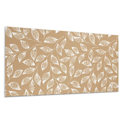 Stenový panel Listy na textúrovanom pozadí
