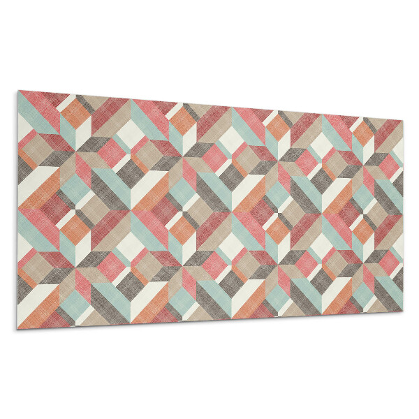 Stenový panel Geometria vo farebných tvaroch