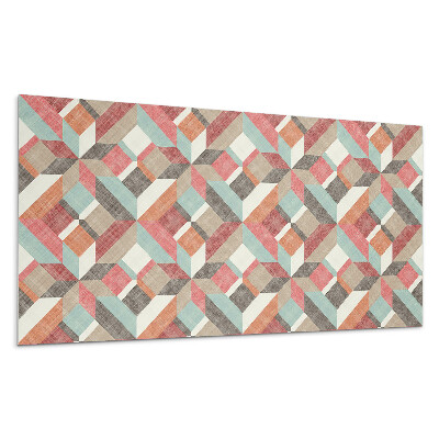 Pvc panel na stenu Geometria vo farebných tvaroch