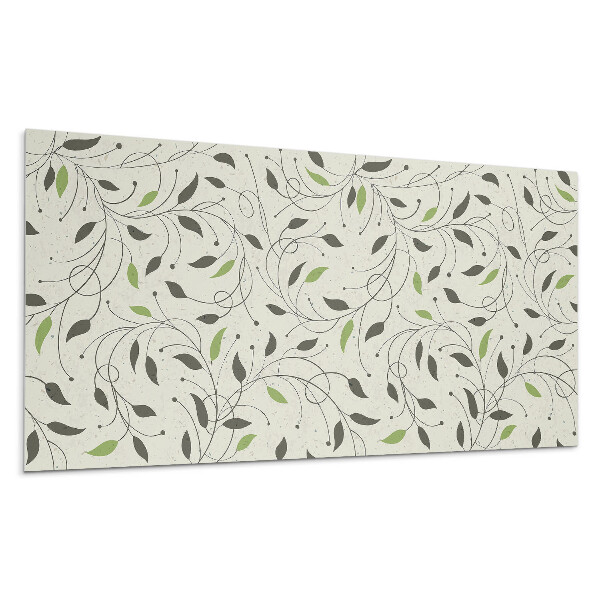 Pvc panel na stenu Vzor s listami a vetvičkami
