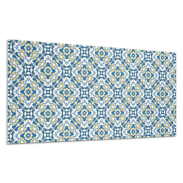 Panel na stenu Geometrický vzor s kvetinovým motívom