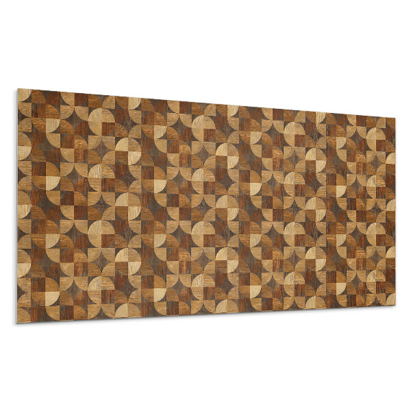 Stenový panel Geometrický drevený vzor