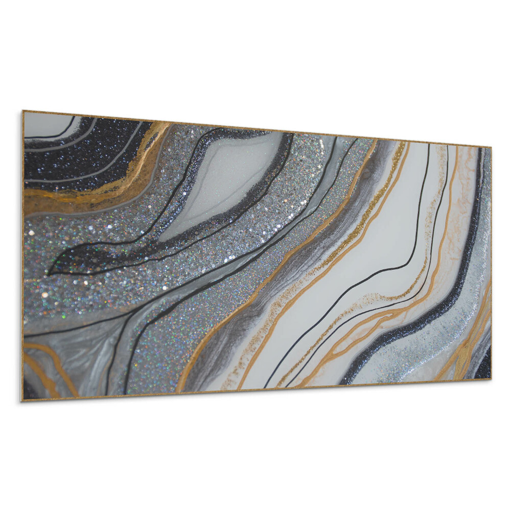 Panel na stenu Abstraktné vlny s trblietkami
