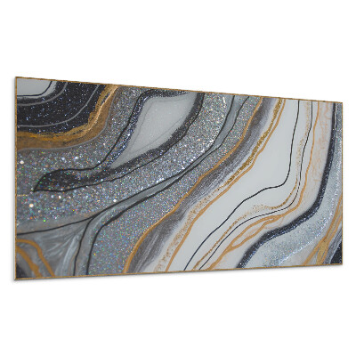 Panel na stenu Abstraktné vlny s trblietkami