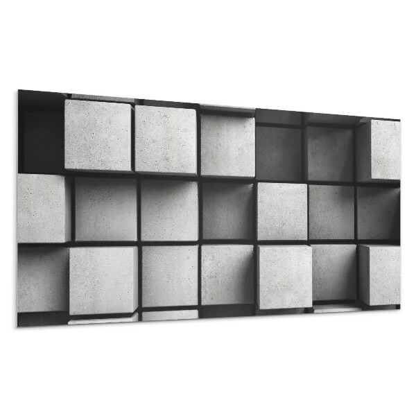 Obkladový panel na stenu Geometrické usporiadanie blokov