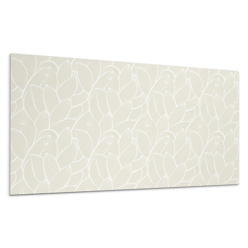 Stenový panel Jemné listy vo vlnách
