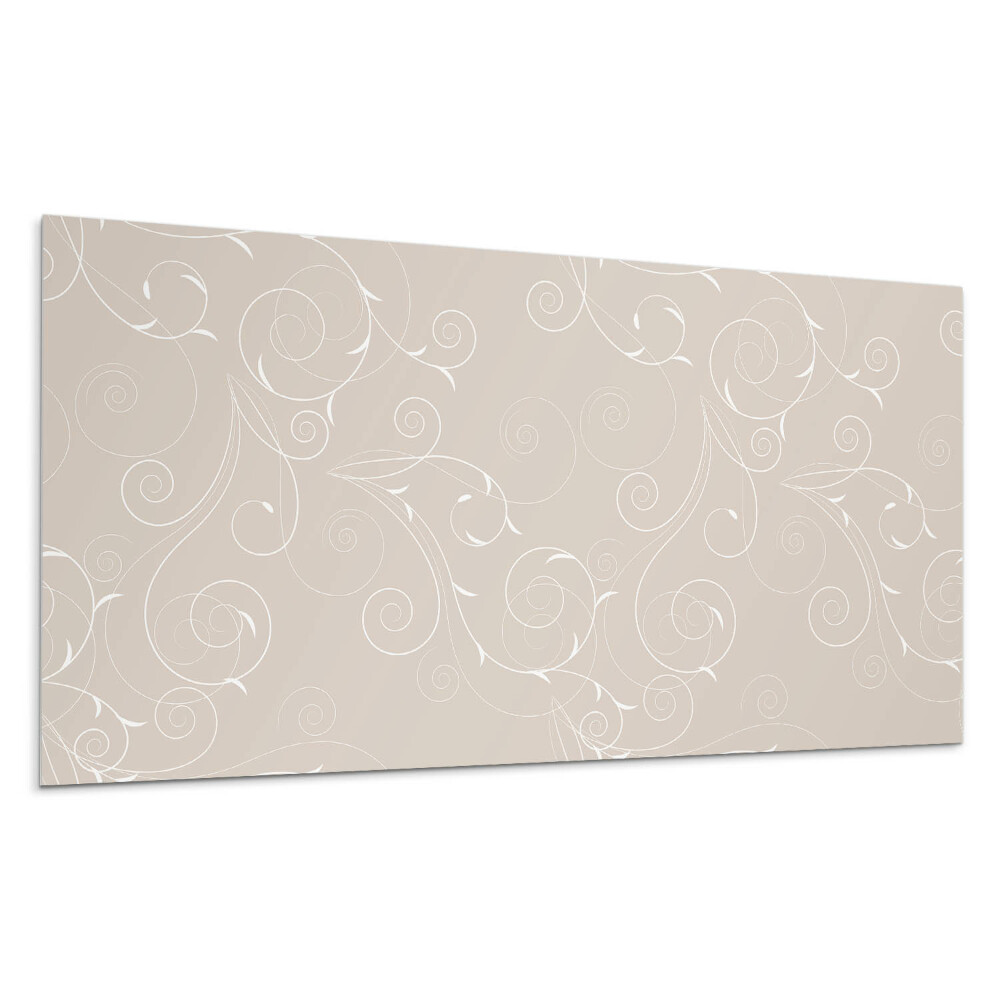 Pvc panel na stenu Jemné špirály a listy