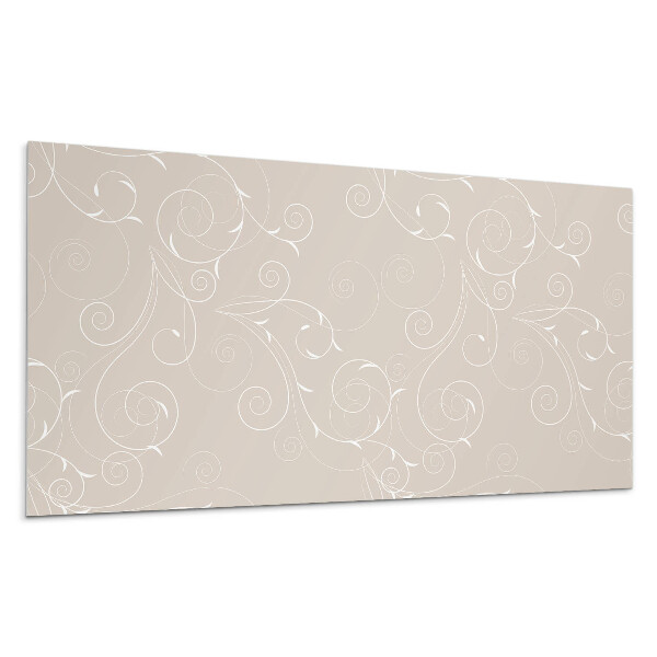 Pvc panel na stenu Jemné špirály a listy