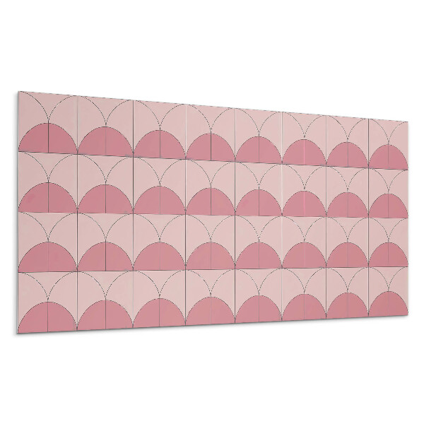 Panel na stenu Geometrické polkruhy v aranžmáne