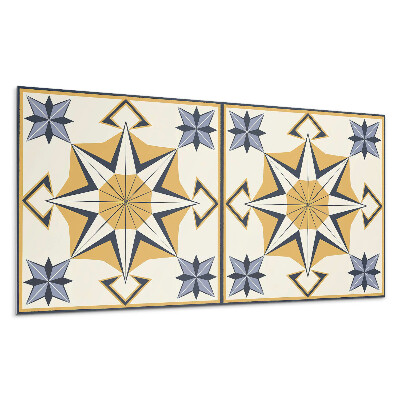 Nástenný panel PVC Vzor kompasu s hviezdami