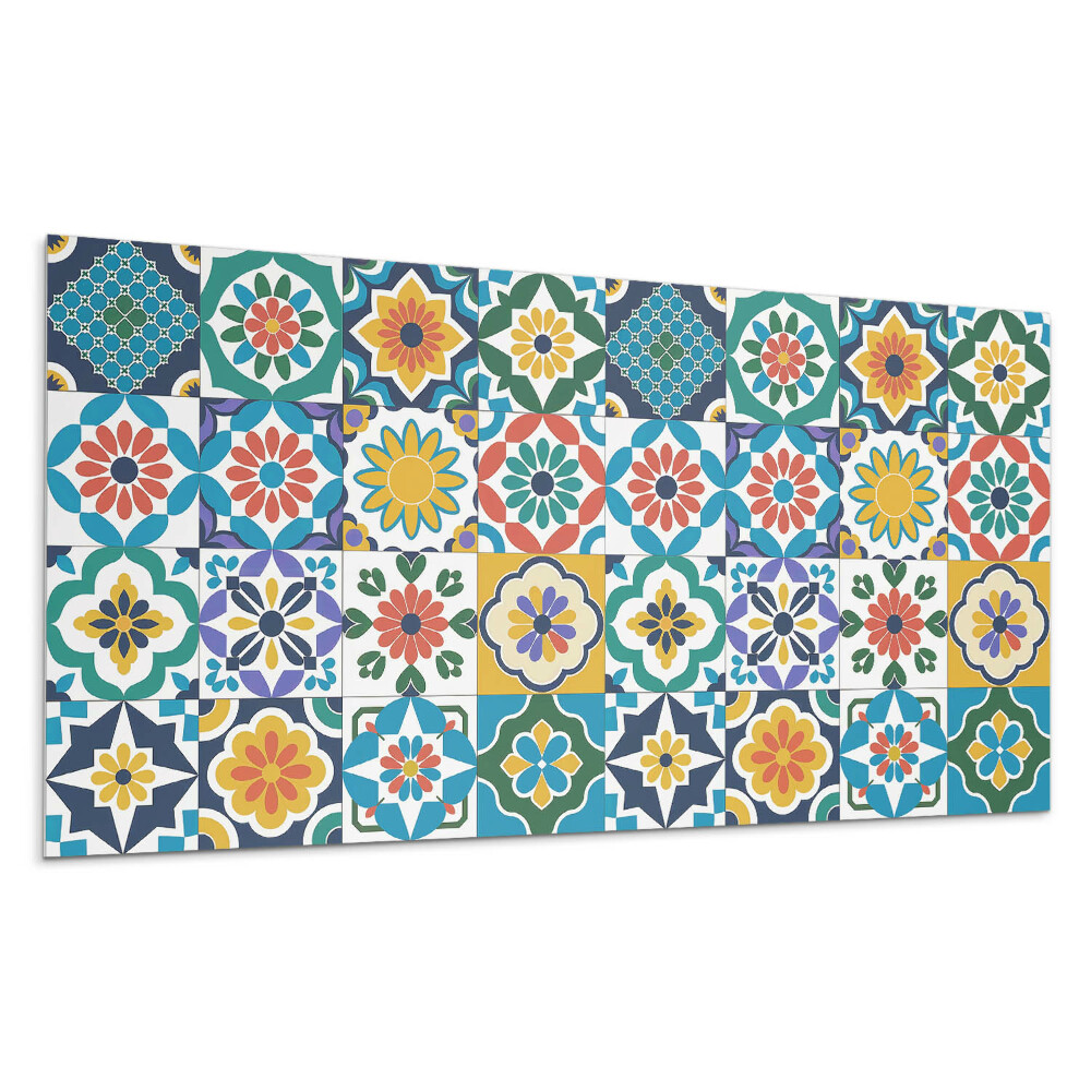 Pvc panel na stenu Kvetinové a geometrické vzory