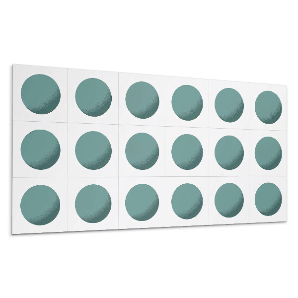 Obkladový panel na stenu Geometrické kruhy v mriežke
