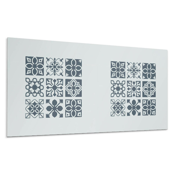 Pvc panel na stenu Geometrické vzory v štvorcoch