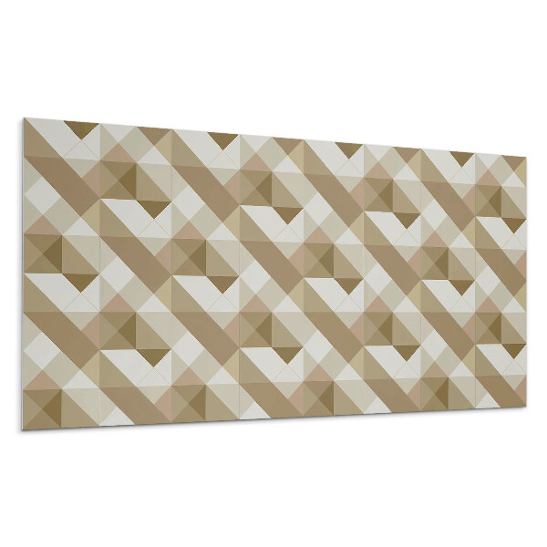 Panel na stenu Geometria v zemitých tónoch