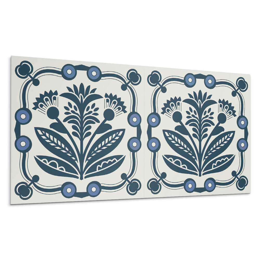 Stenový panel Kvetinový vzor s listami