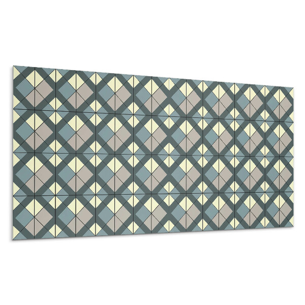 Pvc panel na stenu Geometrický kockovaný vzor