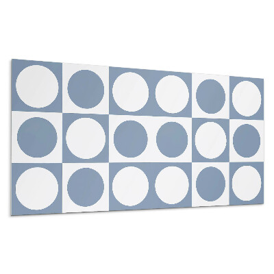 Pvc panel na stenu Geometrické kruhy v mriežke