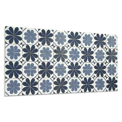 Panel na stenu Kvetinový vzor na dlaždiciach