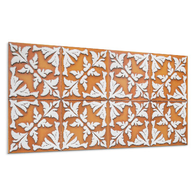 Pvc panel na stenu Rastlinný vzor na dlaždiciach