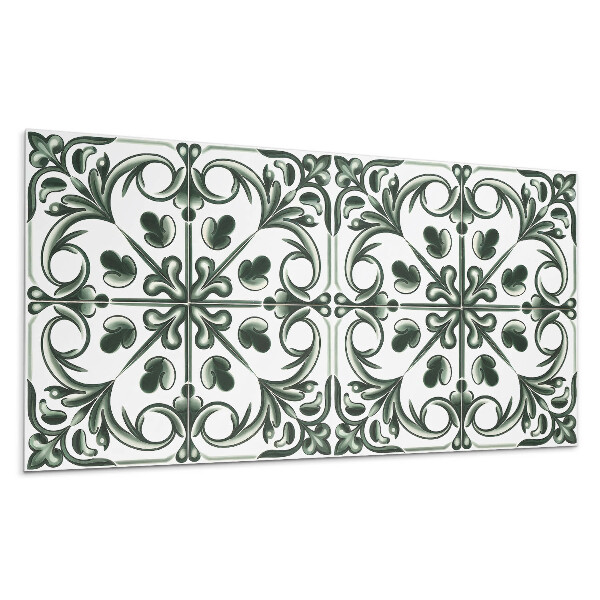 Pvc panel na stenu Rastlinný vzor v dlaždici