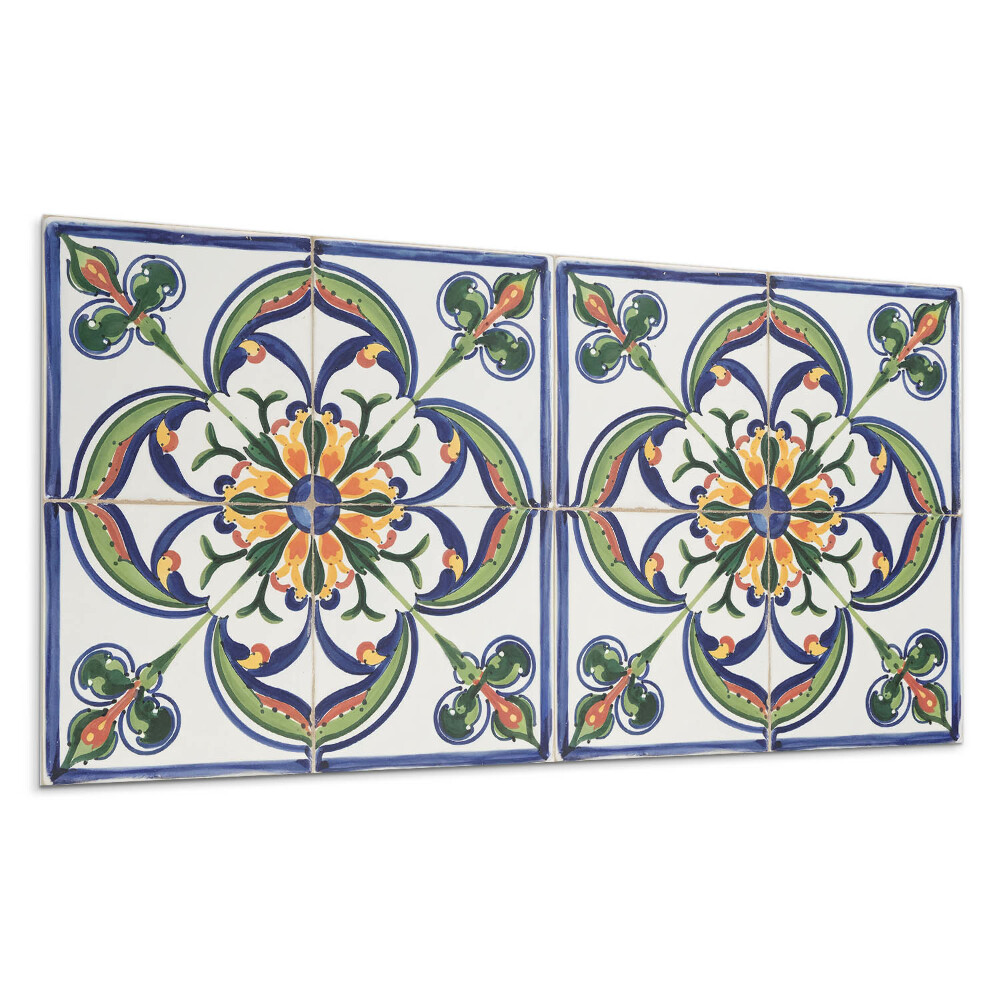 Panel na stenu Kvetinový vzor na dlaždici