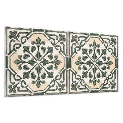 Pvc panel na stenu Rastlinný vzor na dlaždici