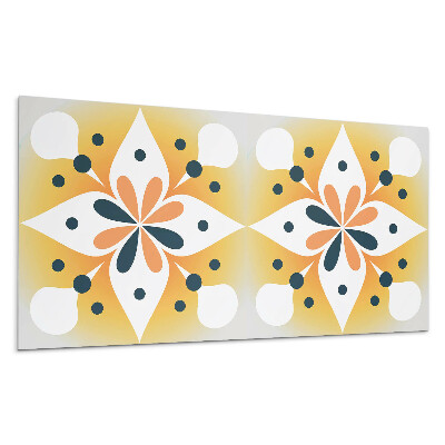 Panel na stenu Kvetinový vzor s bodkami